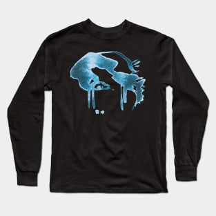 The Fenris Wolf - Abstract Painting Long Sleeve T-Shirt